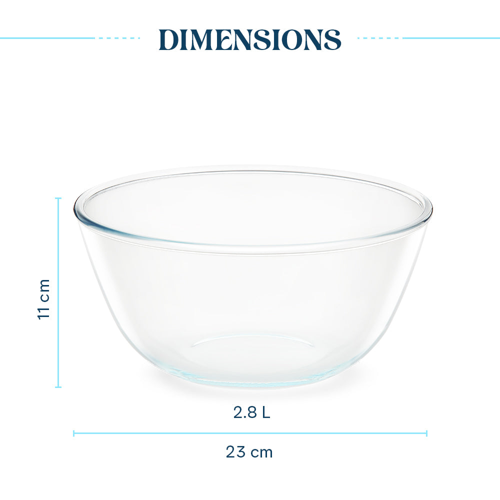 Saladier en verre 2,8 l – Usage quotidien