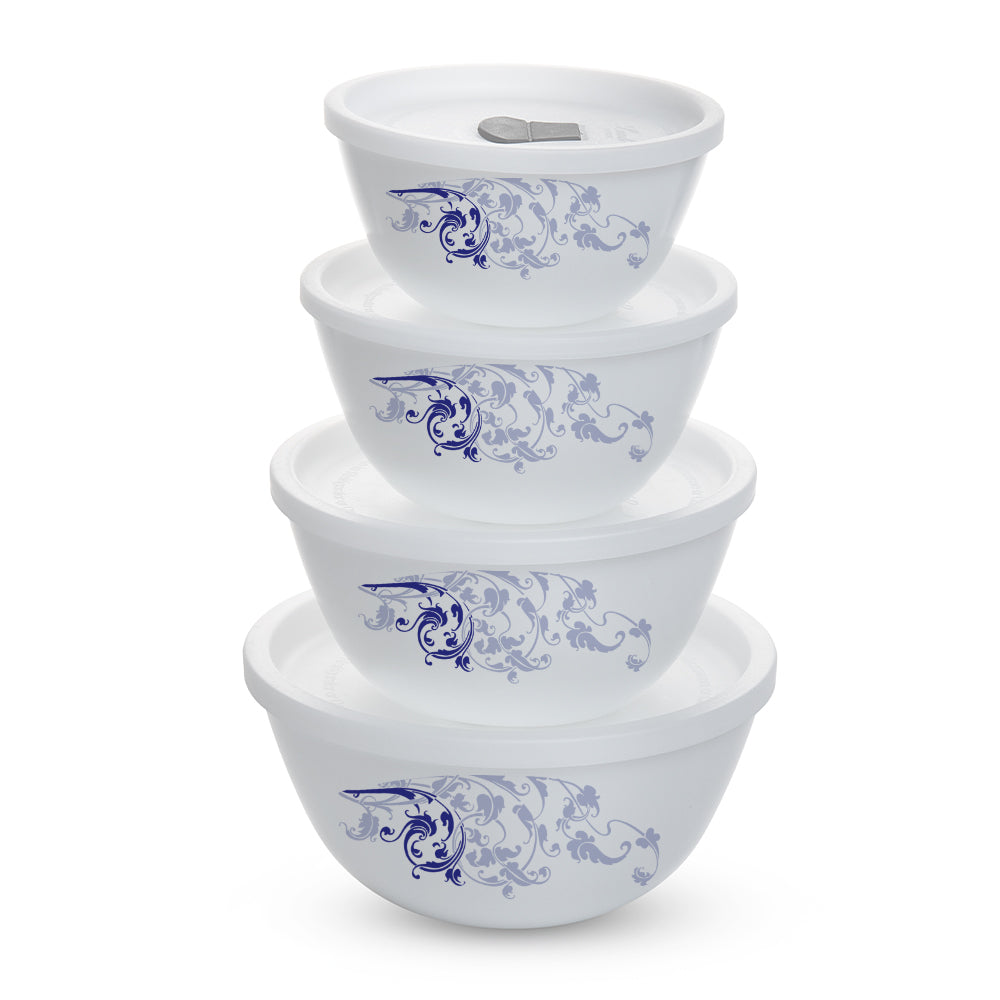 Ensemble de bols mélangeurs avec couvercles – 4 pièces (500 ml + 750 ml)