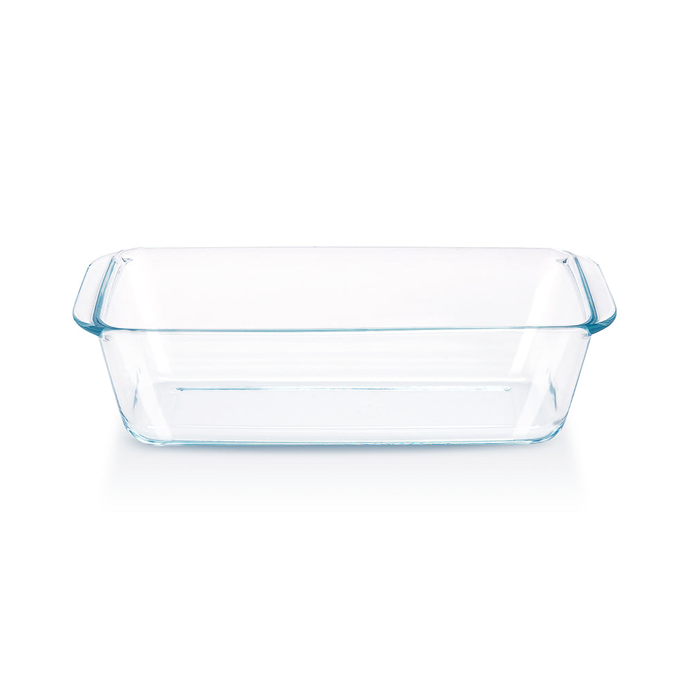 Plat de cuisson à pain en verre transparent 1,2L