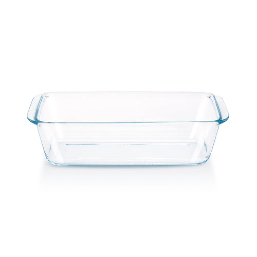 Plat de cuisson à pain en verre transparent 1,2L