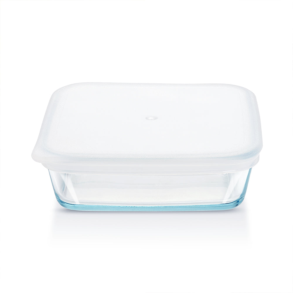 Plat de cuisson carré avec couvercle 500 ml