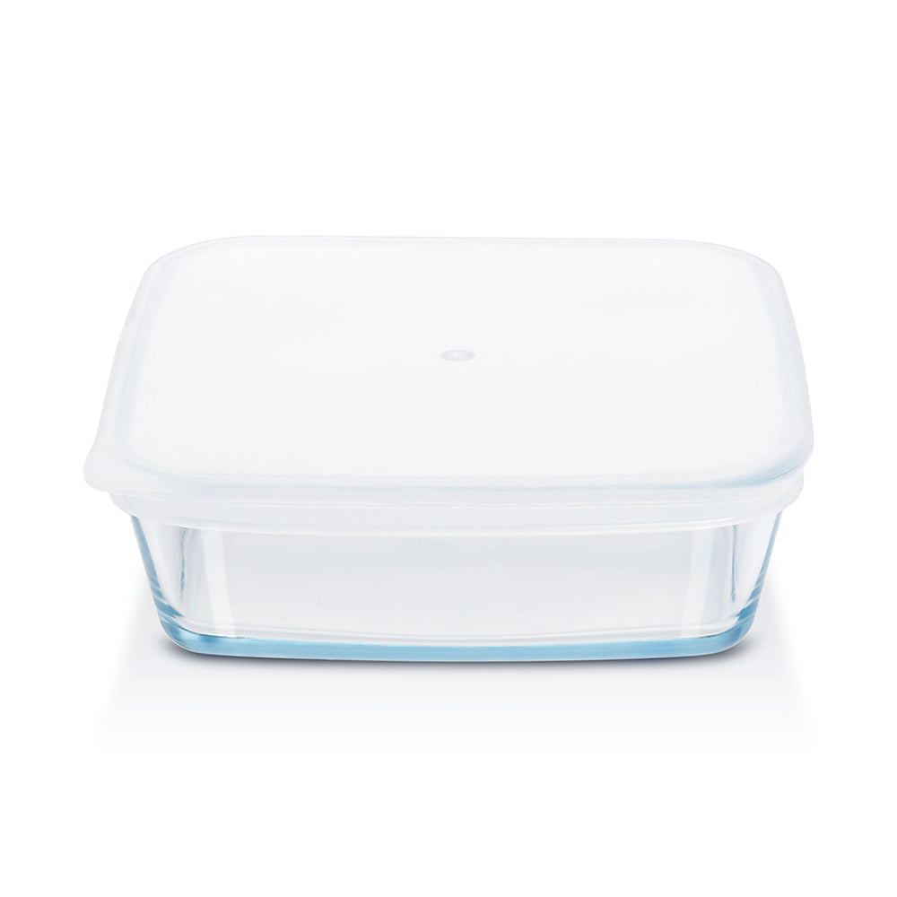 Plat de Cuisson Carré avec Couvercle 800ml