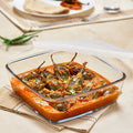 Plat de cuisson carré avec couvercle 1,6 L