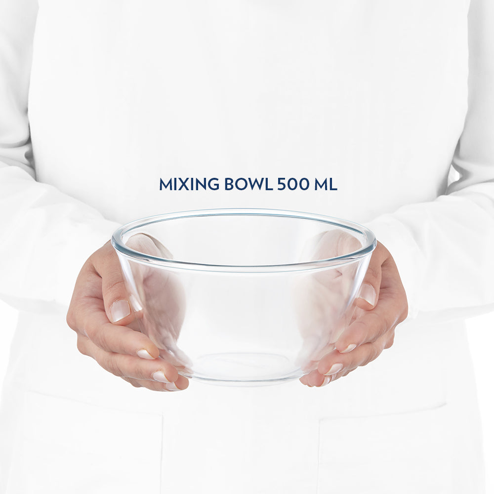 Bol mélangeur et de service avec couvercle blanc 750 ml