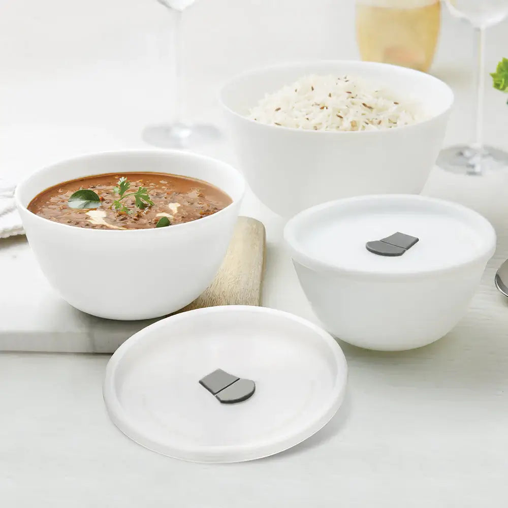 Saladier avec couvercle - Lot de 3