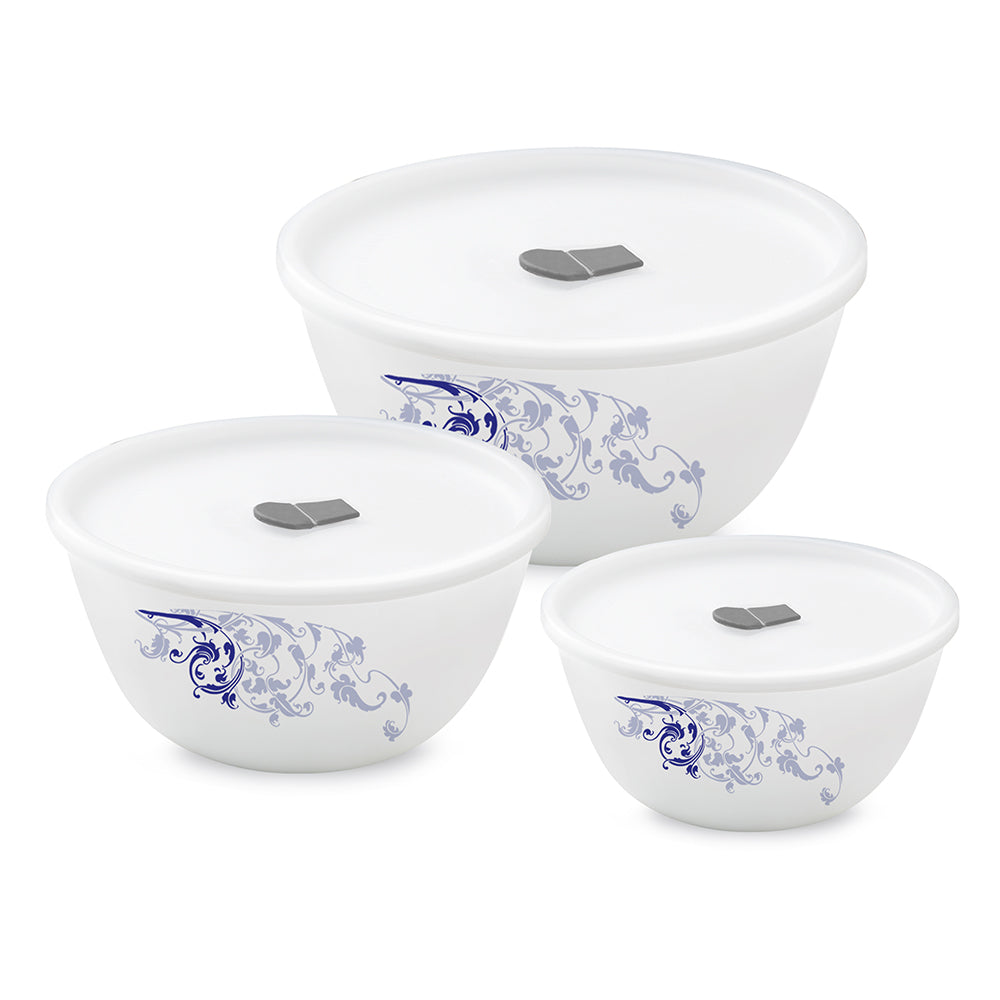 Ensemble de bols mélangeurs avec couvercles – 4 pièces (500 ml + 750 ml)